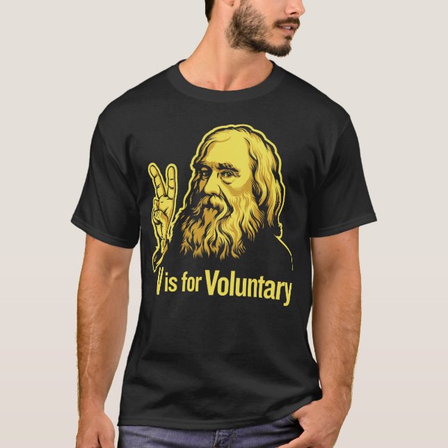 Lysander Spooner Voluntaryism T - Shirt (Vorderseite)