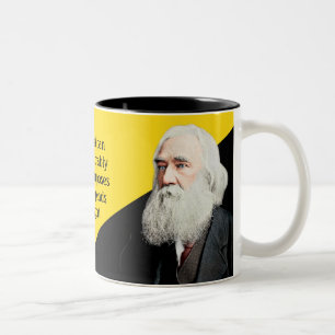 Lysander Spooner Zitat-Tasse Zweifarbige Tasse