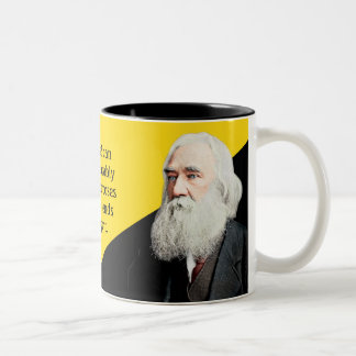 Lysander Spooner Zitat-Tasse Zweifarbige Tasse