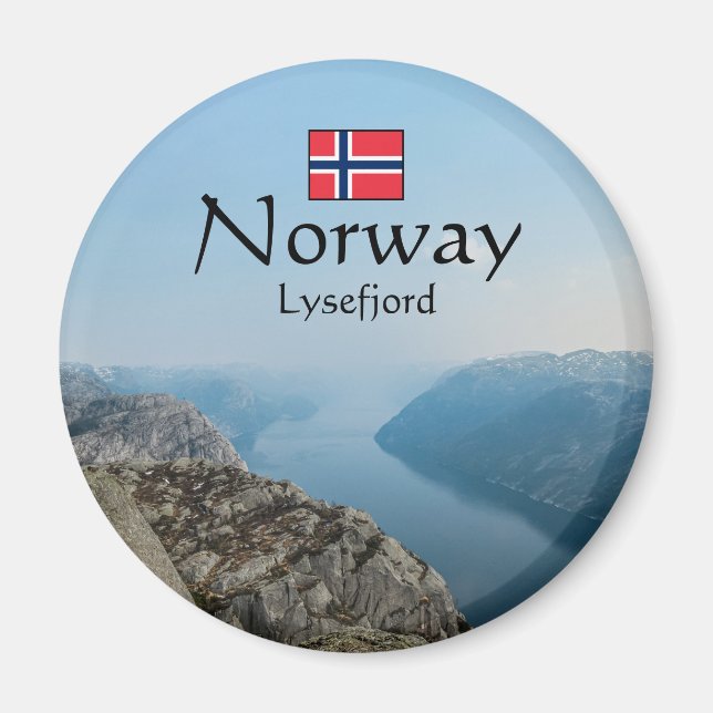 Lysefjord Norwegen Magnet (Vorne)