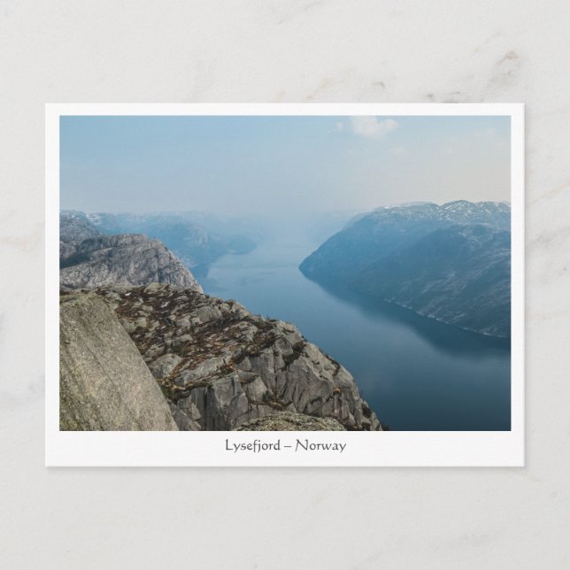 Lysefjord Norwegen Postkarte (Vorderseite)