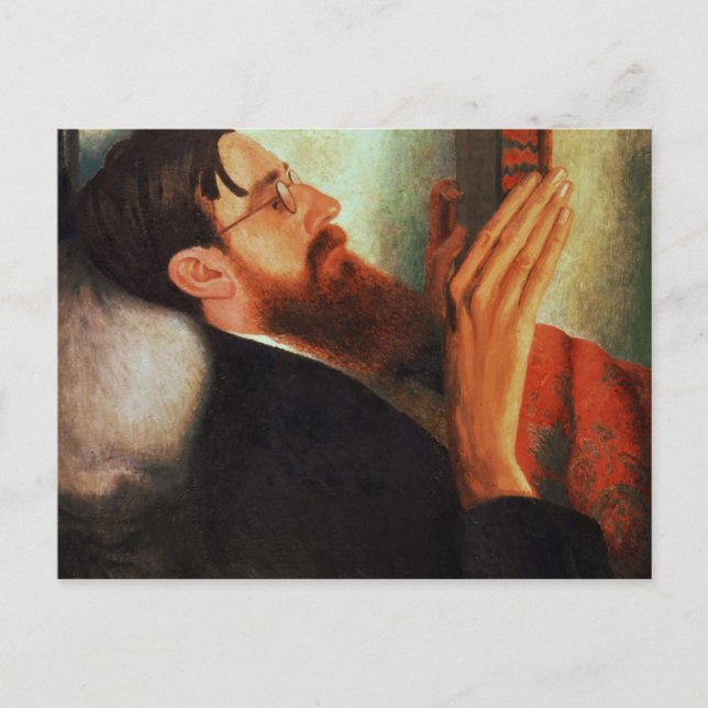 Lytton Strachey, 1916 Postkarte (Vorderseite)