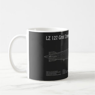 LZ 127 Graf Zeppelin - Airship Blueprint Plans PD Kaffeetasse