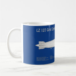 LZ 127 Graf Zeppelin - Luftschiff Blueprint Plans Kaffeetasse