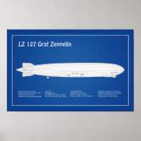 LZ 127 Graf Zeppelin - Luftschiff Blueprint Plans
