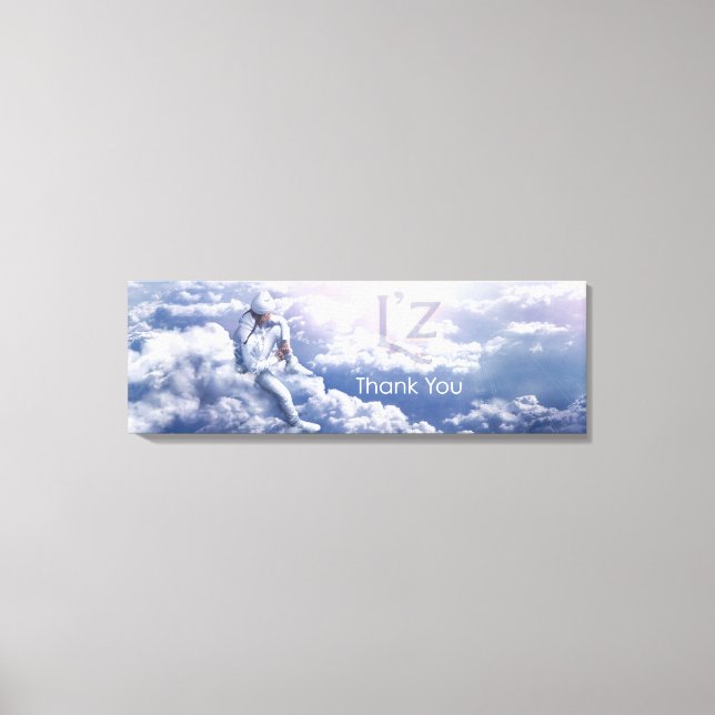 L'z-"Danke" Premium Wrap Leinwand 36"x12", 1,5" (Vorderseite)