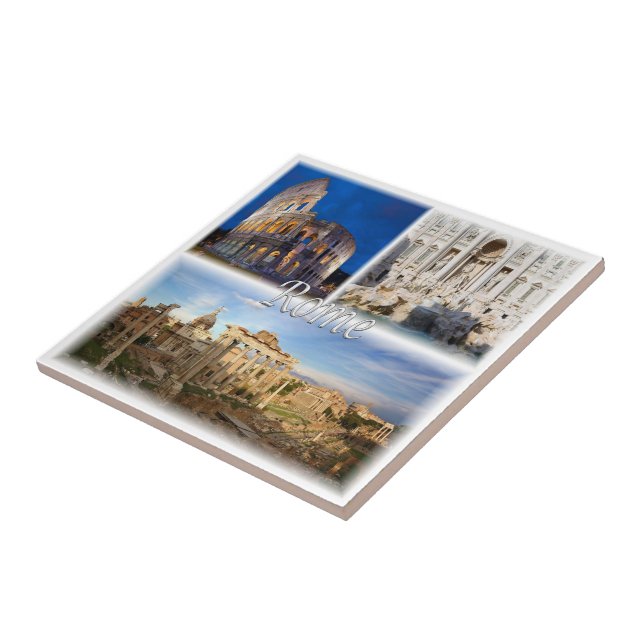 LZO005 ROM, Mosaik, Latium, Italien, Fliese (Seite)