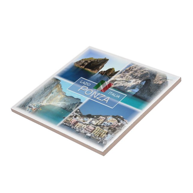 LZO018 PONZA, Mosaik, Latium, Italien, Fliese (Seite)