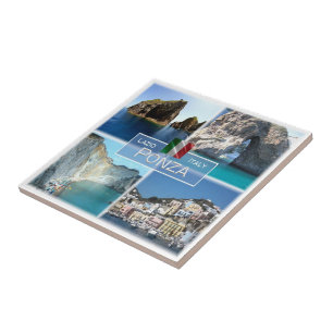 LZO019 PONZA, Mosaik, Latium, Italien, Fliese