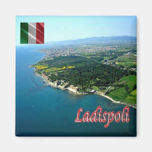 LZO031 LADISPOLI, Latium, Italien, Kühlschrank Magnet