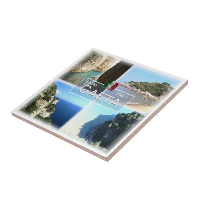 LZO032 GAETA, Mosaik, Latium, Italien, Fliese (Seite)