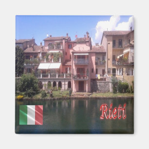 LZO035 RIETI Houses of Rione Saint Lucia, Kühlschr Magnet