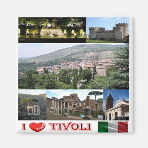 LZO037 TIVOLI I Liebe, Latium, Italien, Kühlschran Magnet