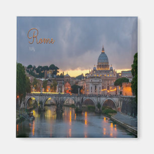 LZO039 ROM - Brücke Sant' Angelo - Dusk - Kühlschr Magnet