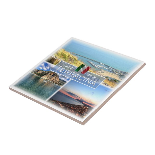 LZO048 TERRACINA, Mosaik, Latium, Italien, Fliese (Seite)