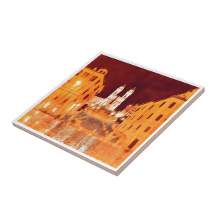 LZO051 PIAZZA DI SPAGNA, ROM by Night, Fliese