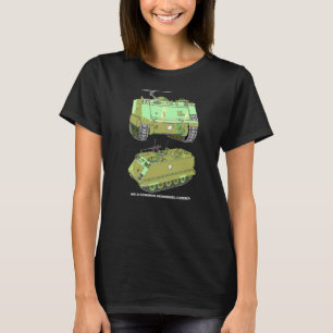 M113 Panzerdiagramm des gepanzerten Personals T-Shirt