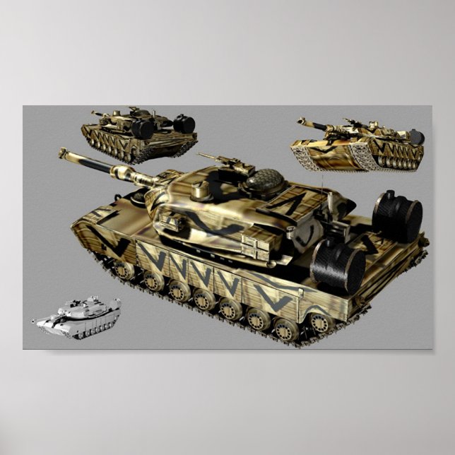 M1 ABRAHAMS POSTER (Vorne)