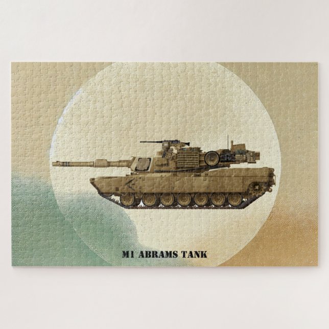 M1 Abrams: Ikonischer US-Kampfpanzer Puzzle (Horizontal)