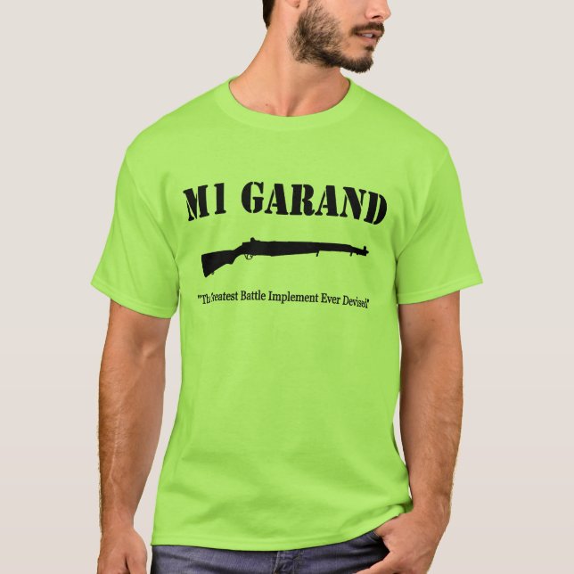 M1 Garand - Farbe "Stein " T-Shirt (Vorderseite)