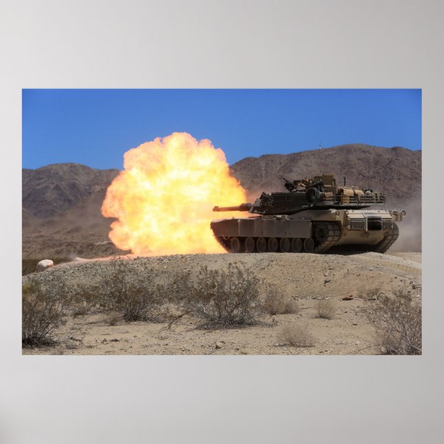 M1A1 Abrams Hauptkampftank Poster (Vorne)