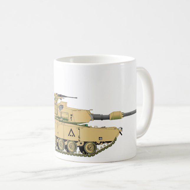 M1A1 tank Kaffeetasse (VorderseiteRechts)