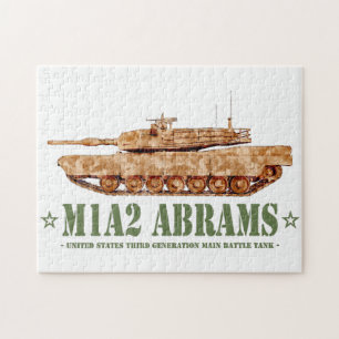 M1A2 Abrams US MBT Tank Desert Storm Veteran Puzzle