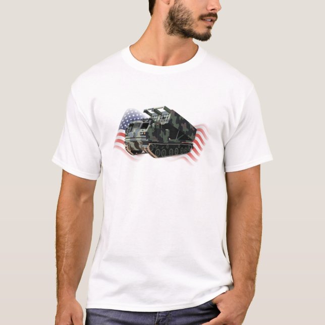 M270 Mehrfach-Startraketensystem (MLRS) T-Shirt (Vorderseite)