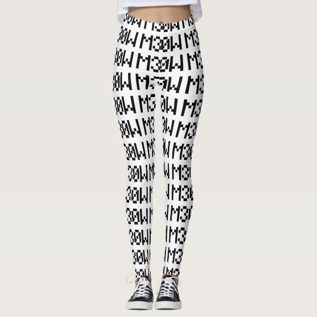M30W [Leetspeak Animal Sounds] Leggings (Vorderseite)
