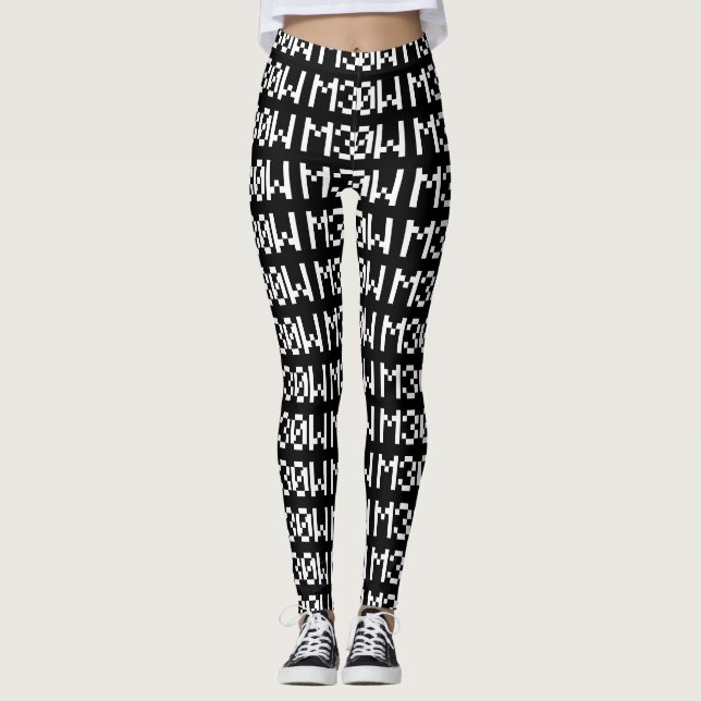 M30W [Leetspeak Animal Sounds] Leggings (Vorderseite)