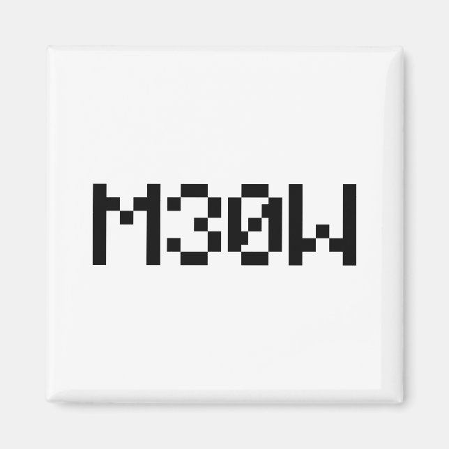M30W [Leetspeak Animal Sounds] Magnet (Vorne)