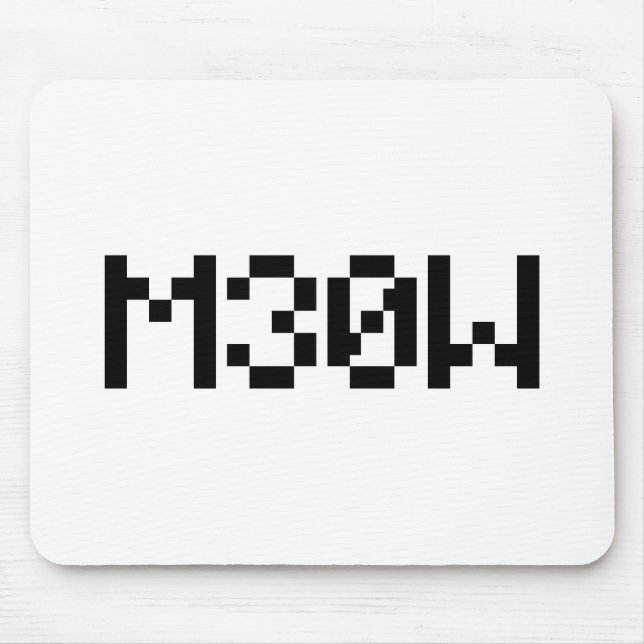 M30W [Leetspeak Animal Sounds] Mousepad (Vorne)