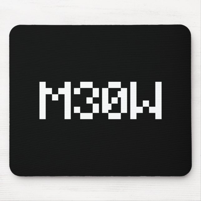 M30W [Leetspeak Animal Sounds] Mousepad (Vorne)