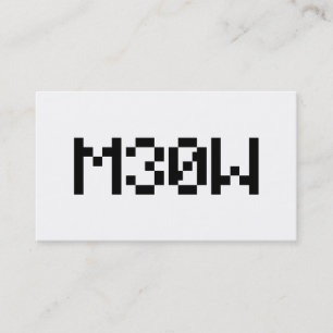 M30W [Leetspeak-Tiersounds] Visitenkarte