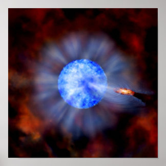 M33 Schwarzes Loch im Raum Poster