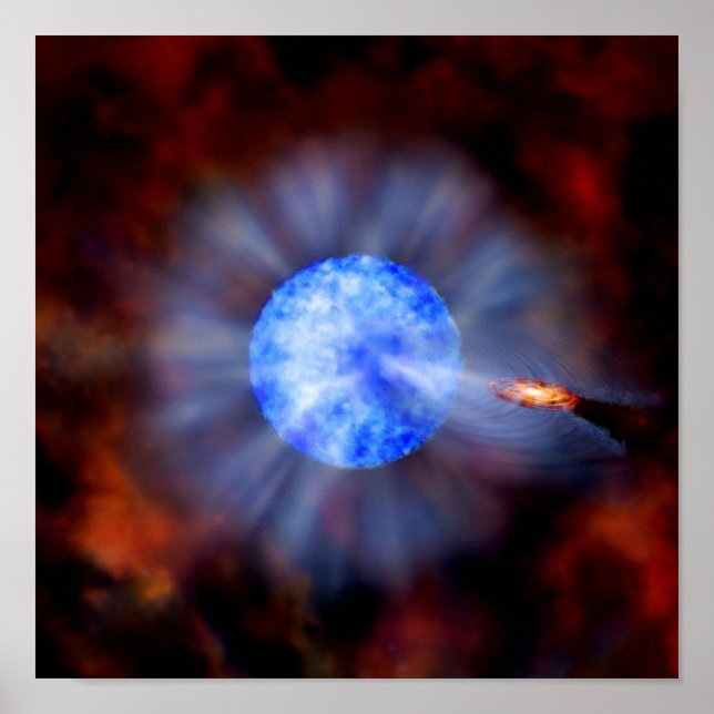M33 Schwarzes Loch im Raum Poster (Vorne)