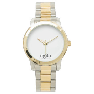 m3 Oversized Two-Tone Watch   m3galleryStudio Armbanduhr