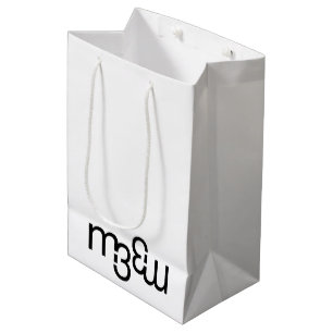 m3galleryStudio monogramm mittelglänzende Geschenk Mittlere Geschenktüte