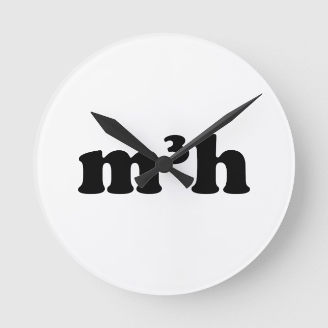 m3h runde wanduhr (Vorderseite)