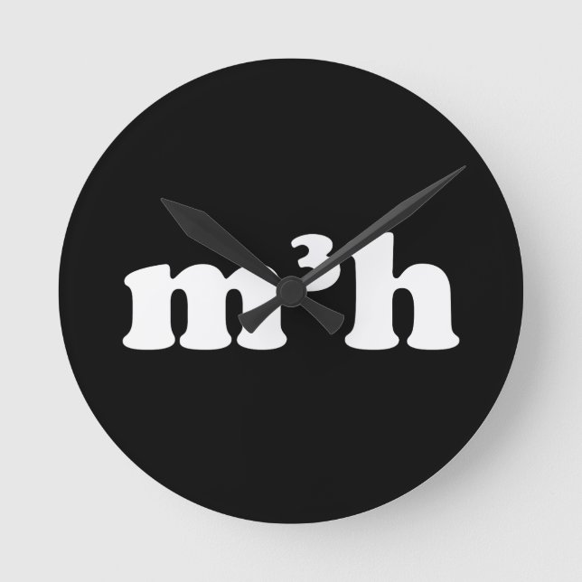 m3h runde wanduhr (Vorderseite)