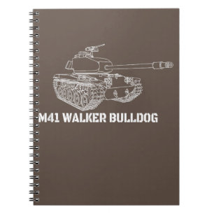 M41 Walker Bulldog American Light Army Tank Gift Notizblock