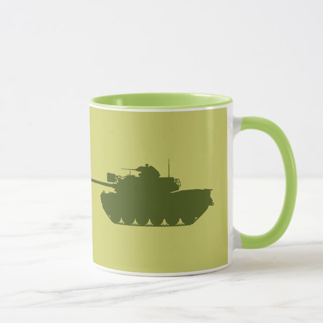 M48A3 Patton Silhouette-Tasse Tasse (Rechts)