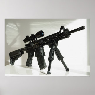M4 auf Bipod Poster