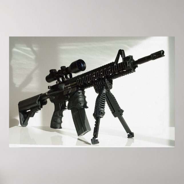 M4 auf Bipod Poster (Vorne)
