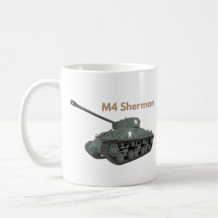 M4 Sherman American WW2 Tank Kaffeetasse
