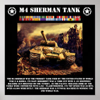 M4 Sherman Tank Print