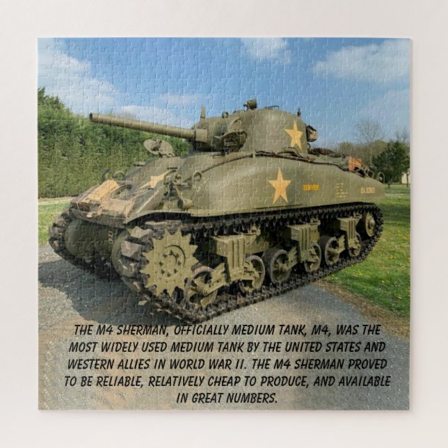 M4 SHERMAN TANK   PUZZLE (Vertikal)