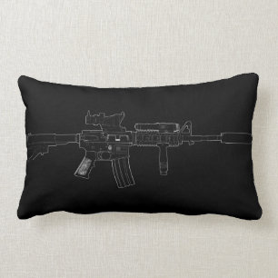 M4 SOPMOD lumbales Kissen-Schwarzes Lendenkissen