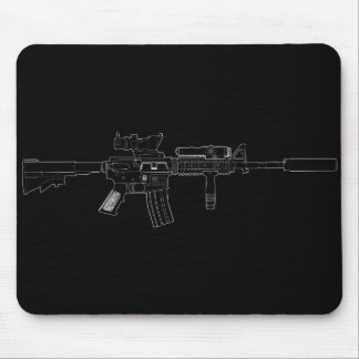 M4 SOPMOD Mousepad Schwarzes