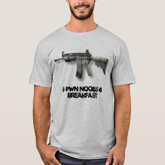 M4A1, FRÜHSTÜCK I PWN NOOBS 4 T-Shirt (Vorderseite)
